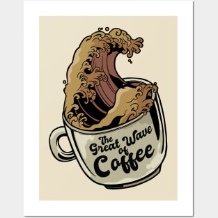 Wave coffee Posters and Art